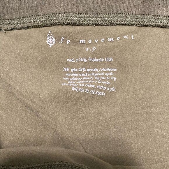 Free People Movement Dusty Olive Mesh Compression Leggings S - Picture 11 of 11